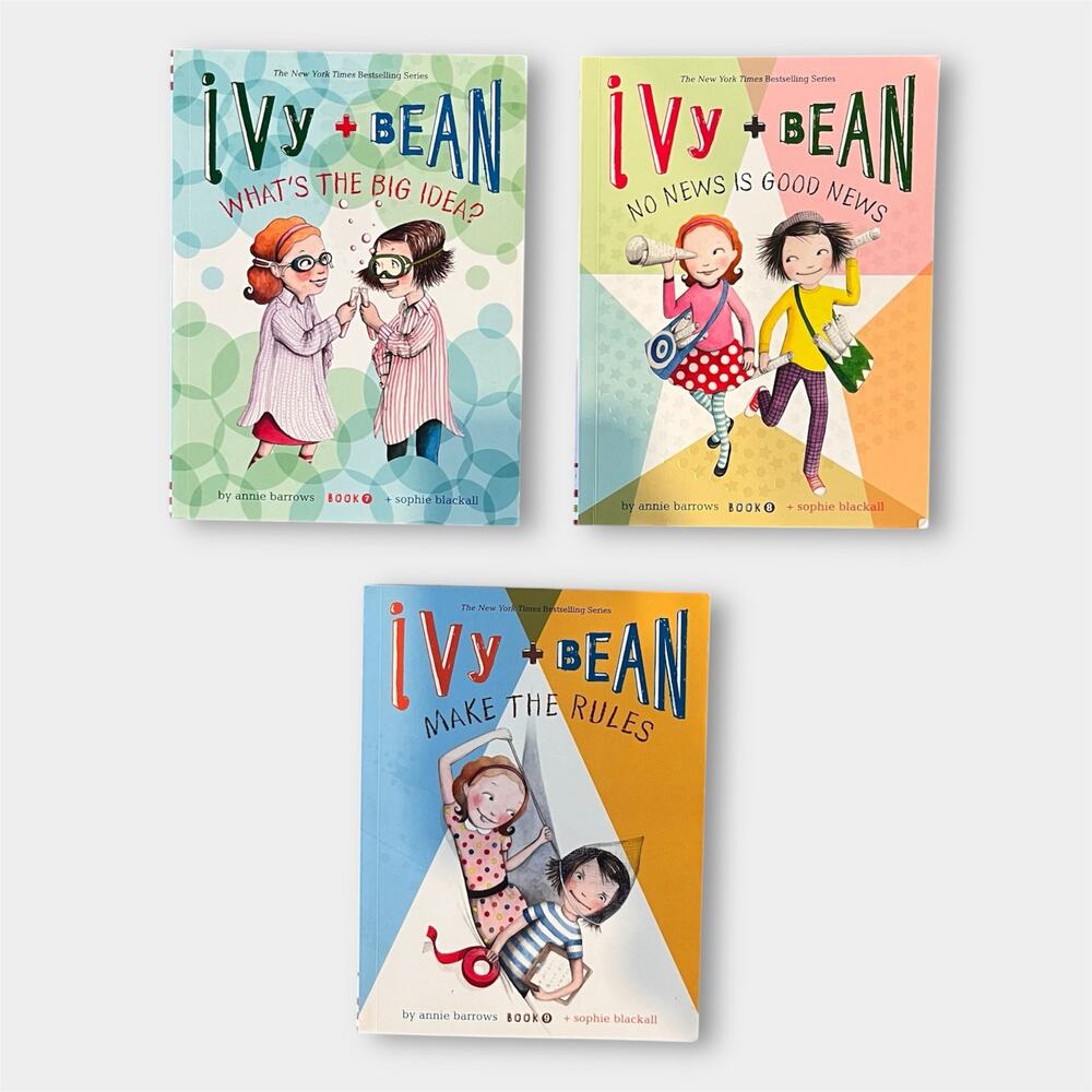 Ivy and Bean 3 Chapter Book Lot #7-9 Annie Barrows